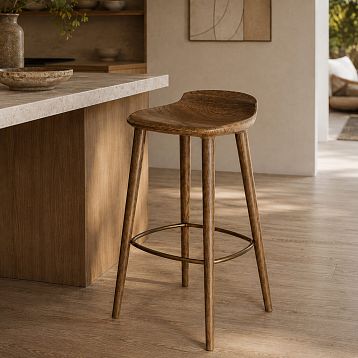 Half-bar chair STU-009 front view