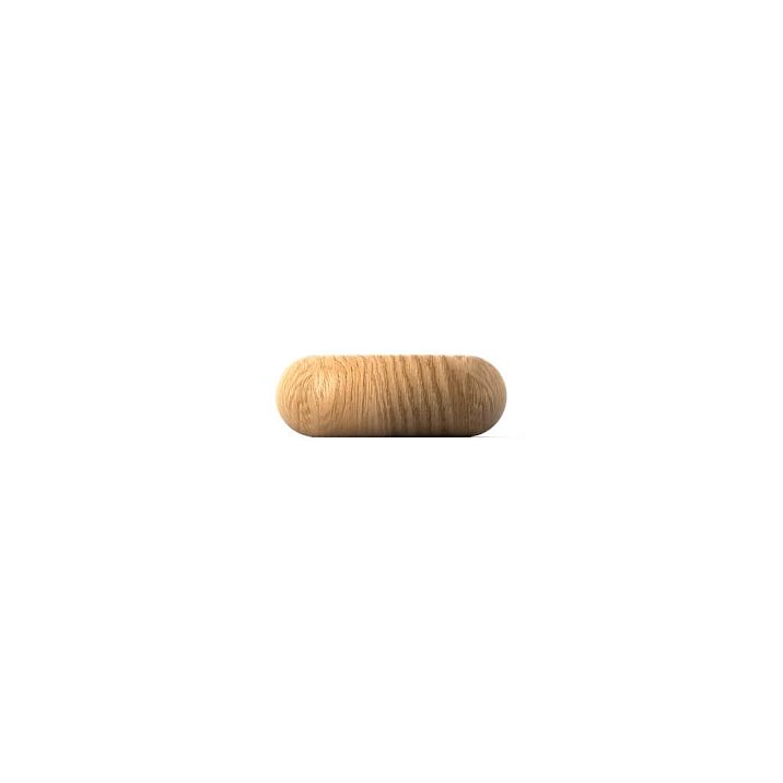 Decorative wooden bushing KN-009 with mounting hole for rod