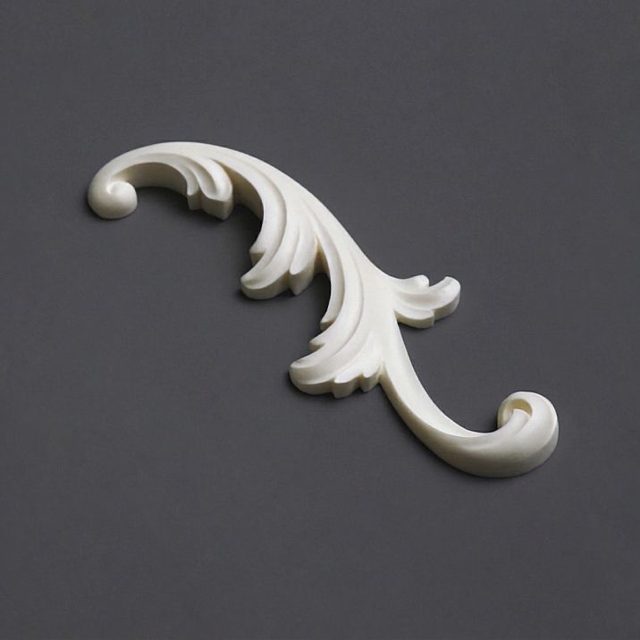 NPU‑431R Molding Horizontal Polyurethane Overlay with Smooth Classic Scrolls for Walls and Furniture