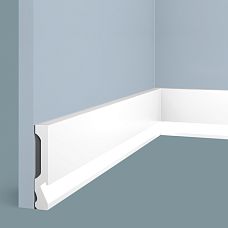Baseboard LB99 from polystyrene HI WOOD, height 99 mm, thickness 18 mm, with special structural recess