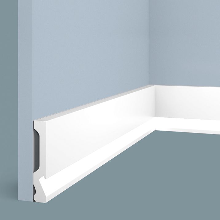 Baseboard LB99 from polystyrene HI WOOD, height 99 mm, thickness 18 mm, with special structural recess