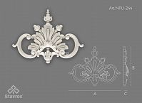 Carved cover plate из полиуретана NPU-244