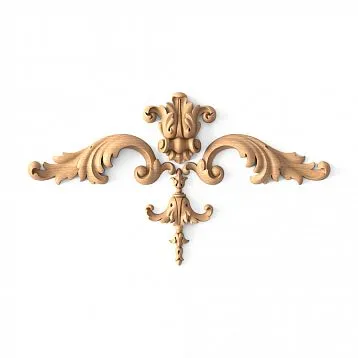 Decor Set C-023 made of wood on a white background