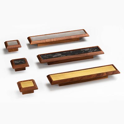 Furniture handle Diamond HL-055M из дерева окрашенная