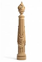 Carved wooden pillar for stair L-068