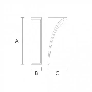 Smooth bracket KR-065 in interior
