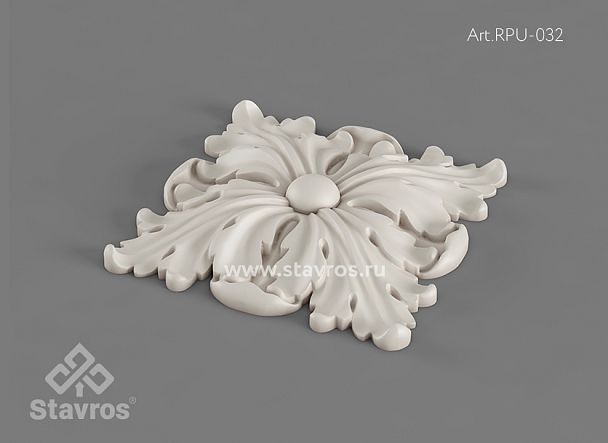 Carved rosette RPU-032 - 1