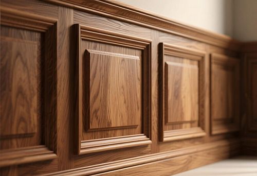 Classic wood trim with frame profile