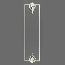 STAVROS polyurethane wall decor set CPU-1-2 in neoclassical style with two overlays of different sizes and molding