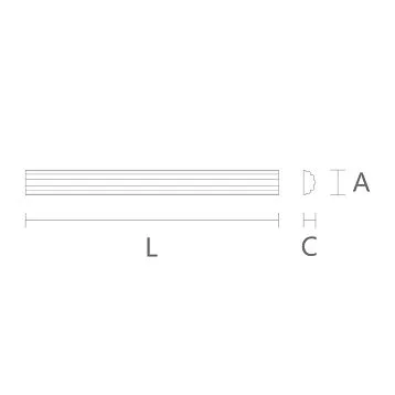 Carved molding K-095 for a stylish interior