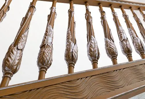 Stair balusters with exclusive artistic design