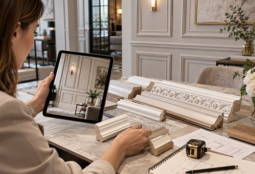 Molding selection from an interior photo