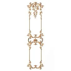 Wooden decor set C-048 - a set of 18 carved appliqu&eacute;s of different sizes and shapes