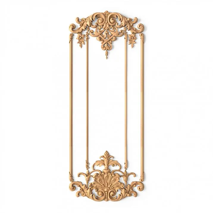 C-008-1 wooden decor set on white background