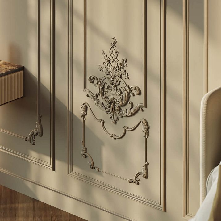 Set of molded decor CPU‑5‑4 from the Versal collection for accent wall decoration.