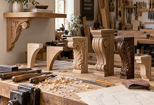 Wooden furniture brackets: how to choose a ready-made support for a shelf, console, and furniture portal