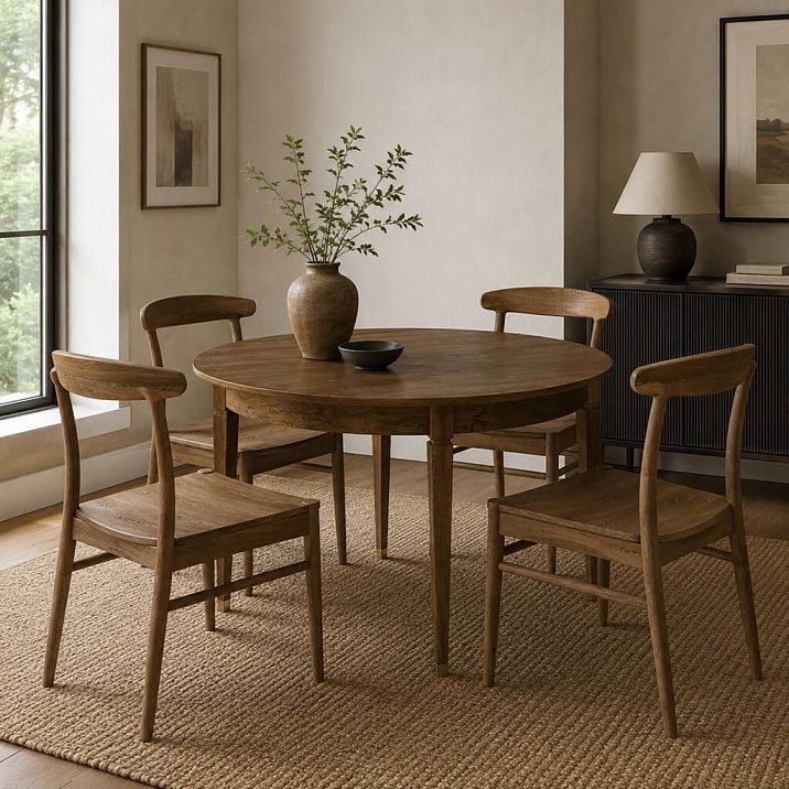 Table frame STL-030 with decorative metal inserts for a modern interior.