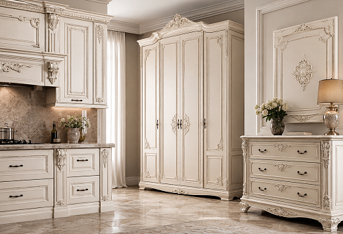 Polyurethane overlays for kitchen and cabinet furniture fronts