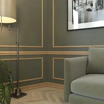 Wooden molding MLD-050 made of oak with decorative profile for wall and ceiling decoration