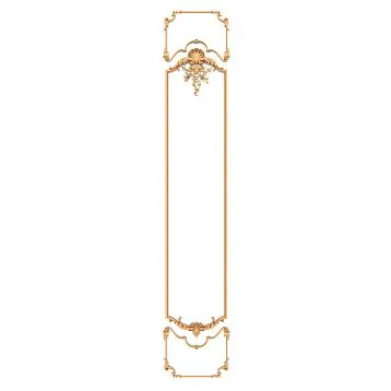 Carved wooden appliqu&eacute;s for decorating doors and walls &ndash; set C.VRS-061.