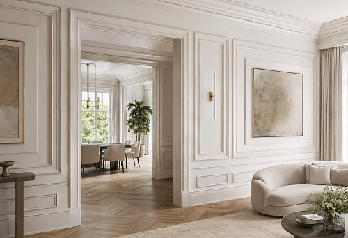 Wide polyurethane moldings STAVROS &mdash; wall and interior decor