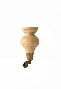 Wooden furniture leg with wheels in Saint Petersburg and Moscow