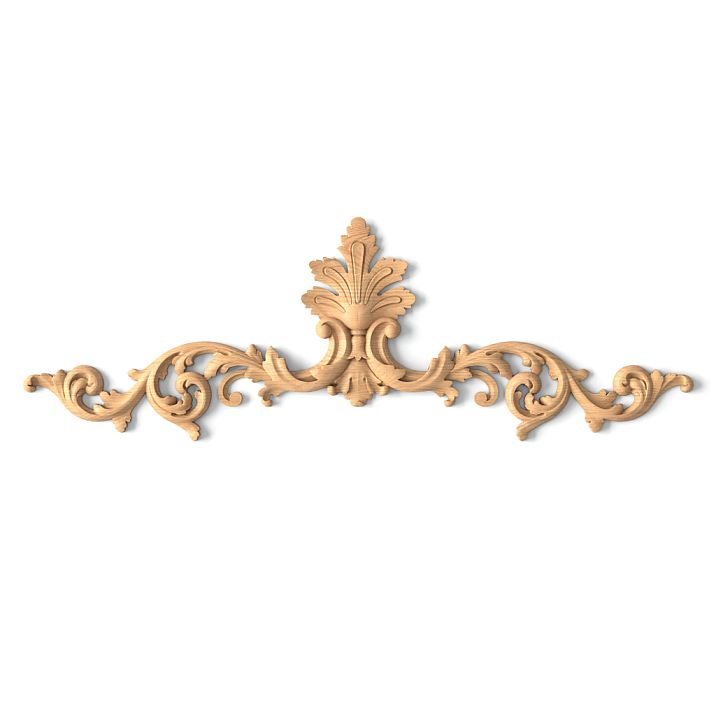 Elegant carved overlay ornament N-165 for door