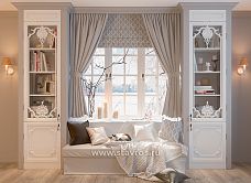 Wooden interior decor in the form of a branch with a flower in the interior