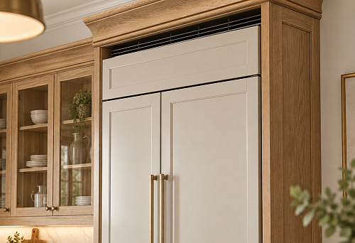 Wooden cornice KZ-010 &mdash; general view of the decorative profile