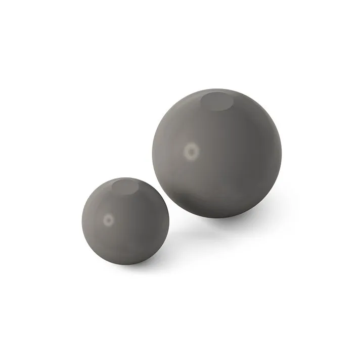 Black spherical furniture legs MN-235M in two sizes
