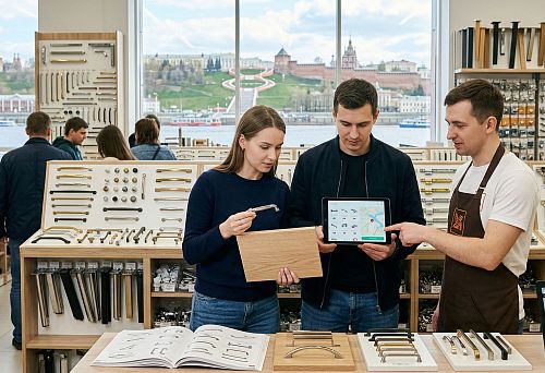Selection of furniture fittings in Nizhny Novgorod for custom-made furniture