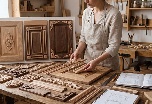 Wooden furniture overlays: how to choose decor for facades and cabinets
