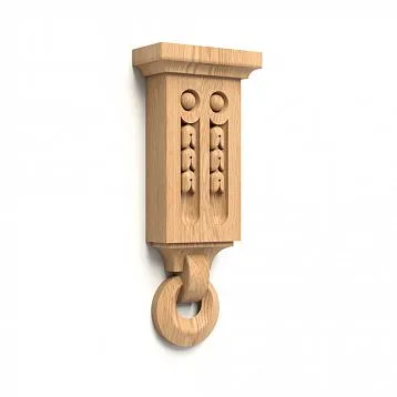 Carved Bracket KR-029 from Oak for an Elegant Interior