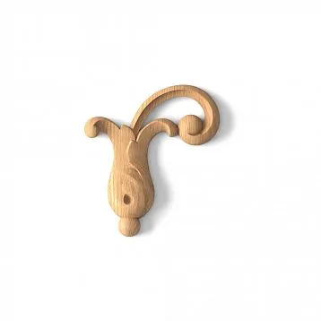 Elegant wooden carving N-303R as an inlay for home decoration