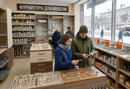 How to choose furniture fittings in Kirov for kitchen, wardrobe, chest of drawers, and custom furniture