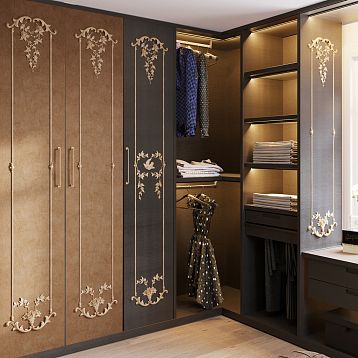 Carved decoration for furniture and interior