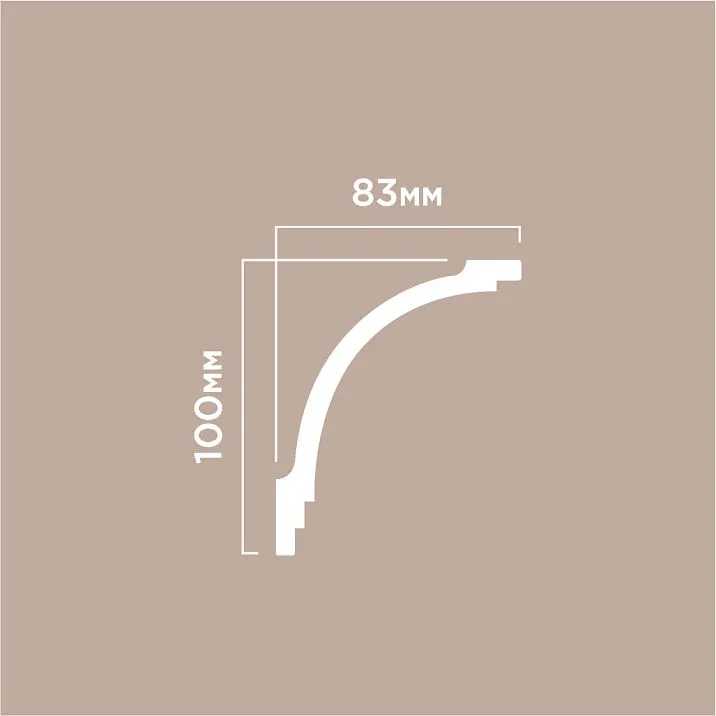 Cornice A130V1 POLYSTYRENE HI WOOD drawing