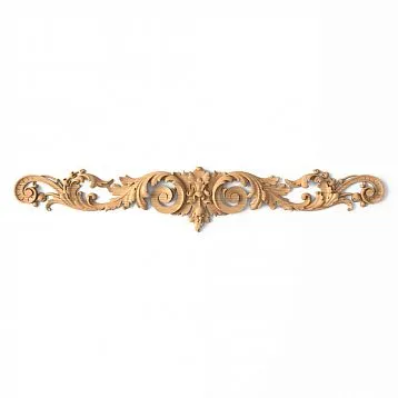 Wooden Inlay with Branch Carving N-248 for Decorating Furniture and Facades