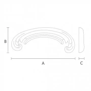 Unique decorative element N-428R