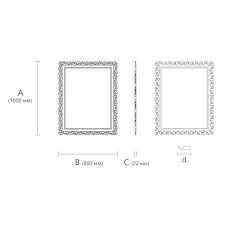 Interior Detail - Carved Frame RM-021-2 Drawing