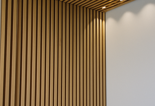 Wooden and MDF Slats on Walls and Ceilings in Modern Interior Design