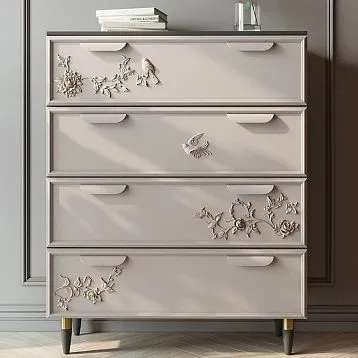 Carved Applique N-477R Bird on Background