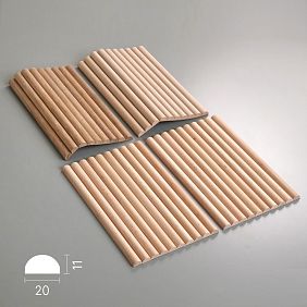 Sample of slatted panel OPAN-003