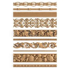 Wooden picture frame samples