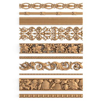 Carved Molding from Oak and Beech &ndash; Product Examples