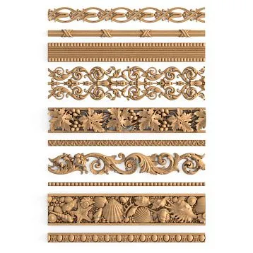 Wooden picture frame samples