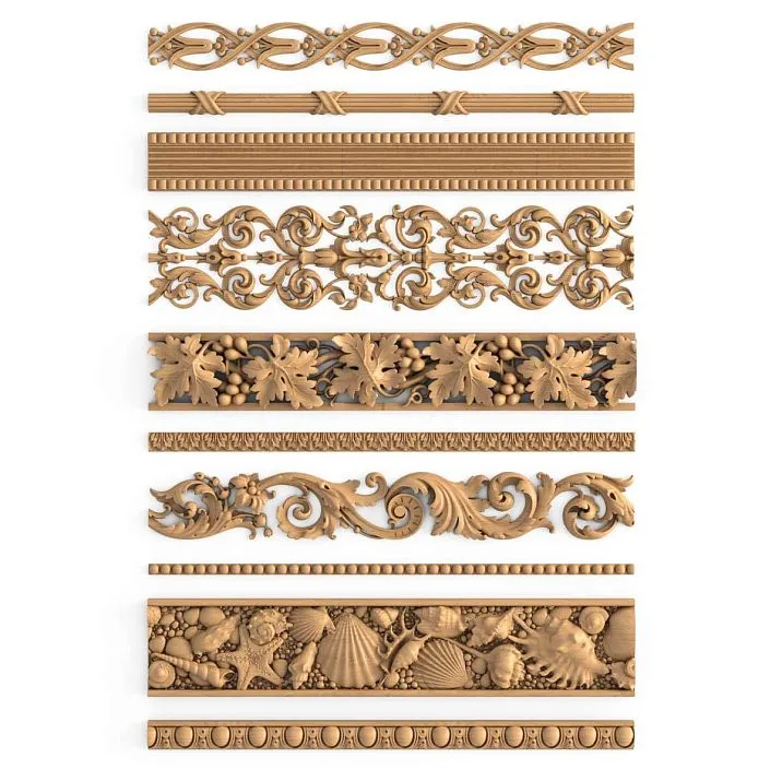 Carved Molding from Oak and Beech &ndash; Product Examples