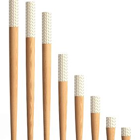 Turned leg with polyurethane decoration MN-152