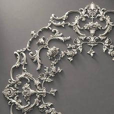 Polyurethane decor CPU-066 for wall molding and ceiling decoration in classical style schematic