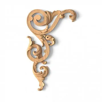Carved Insert N-323L wooden decorative element for decor